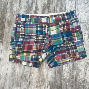 EUC J. Crew Madras Shorts